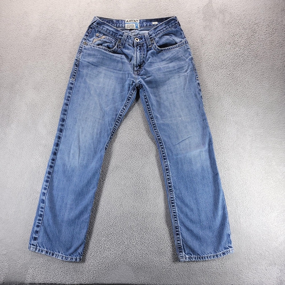 Ariat M2 Jeans Mens 32x32 Blue Relaxed Bootcut Medium Wash Construction Work